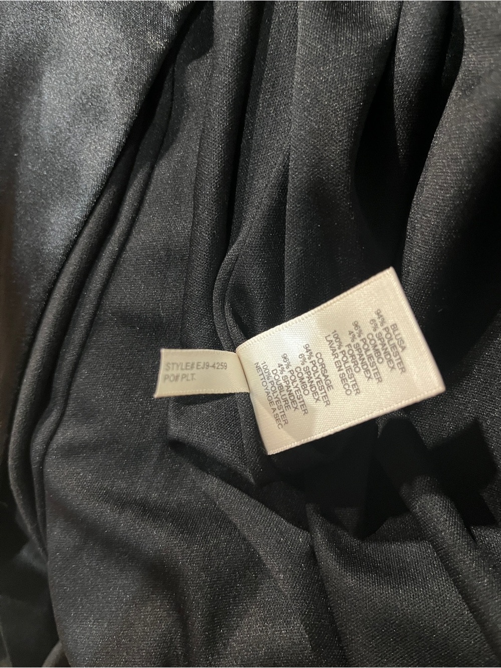 Eliza J Long Sleeve Tuxedo Gown, size 10, new with tags - Picture 13 of 15